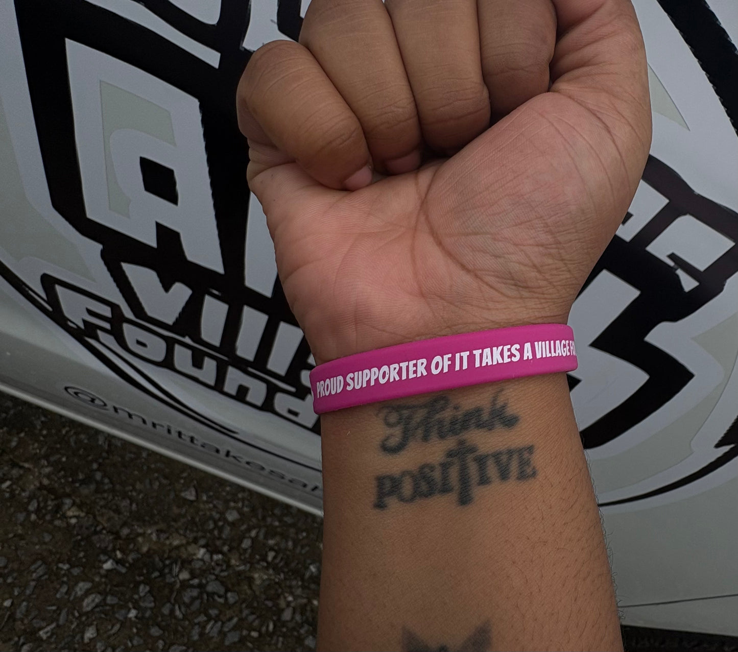 🖐️ It Takes Ahhh Village Rubber Wristband